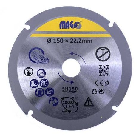 Řezný kotouč na dřevo MAGG 150 mm SH150