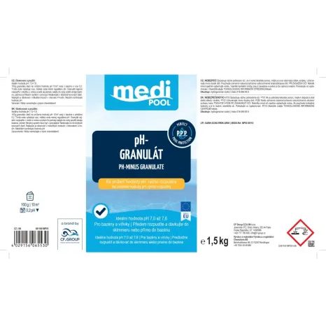 pH-Minus granulát mediPOOL 1,5 kg - 3