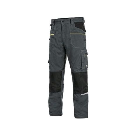 Pánské montérkové kalhoty CXS STRETCH, tmavě šedé-černé