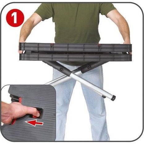 Poškozeno - Skládací pracovní stůl Keter 237005 - 23