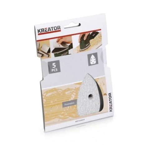 5x Brusný papír Kreator 140 x 140 x 80 mm G80 KRT220055 - 2