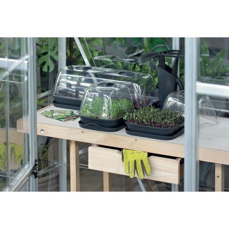 Sadbovač RESPANA TABLE GREENHOUSE Prosperplast, antracit 25,7cm - 4