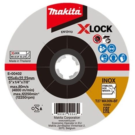 Brusný kotouč na nerez Makita X-LOCK 125 mm E-00402 - 2