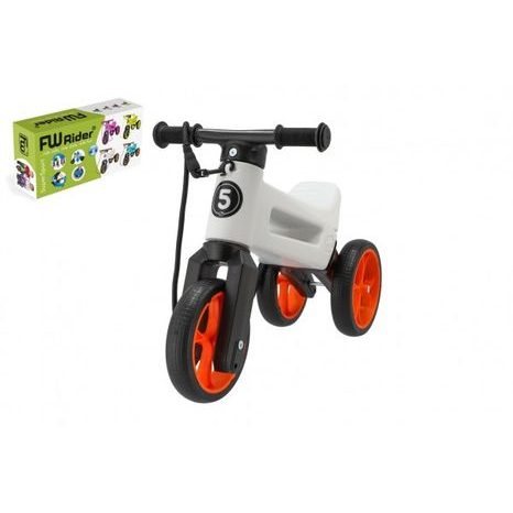 Odrážedlo FUNNY WHEELS Rider SuperSport bílé/oranž 2v1 TEDDIES - 2