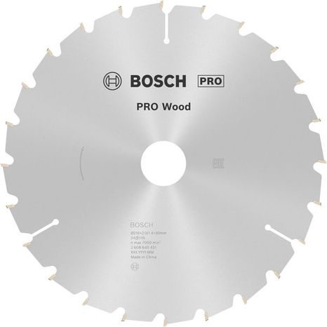 Pilový kotouč Bosch PRO Wood 216 mm 24T 2608640431