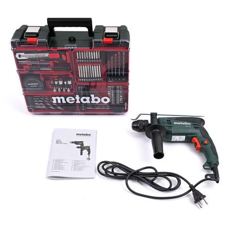 Elektrická příklepová vrtačka Metabo SBE 650 Set - 10