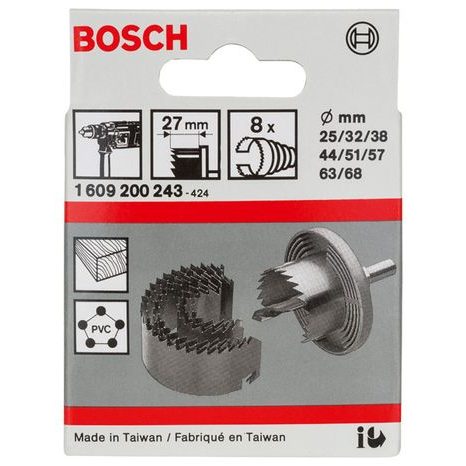 Sada děrovek Bosch 25-68 mm 8 ks 1609200243 - 2