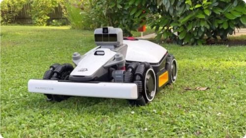 test bezdrátové robotické sekačky LUBA mini AWD LiDAR 1500