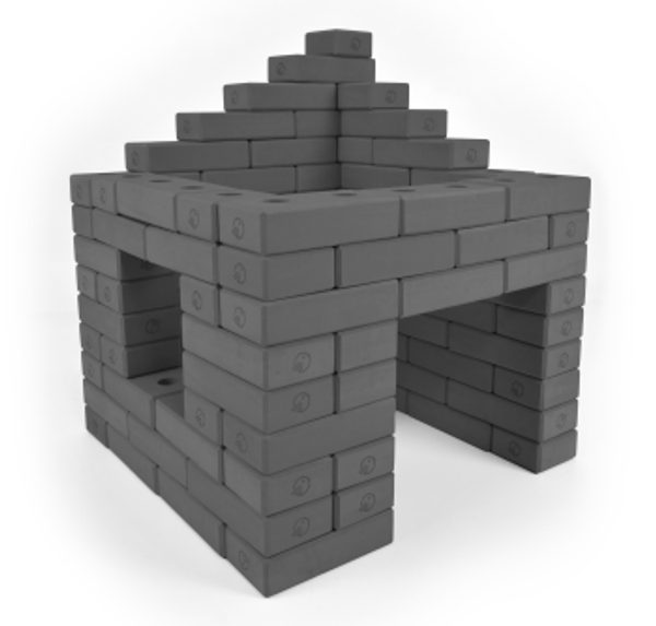 Tehličky Birdito šedivé