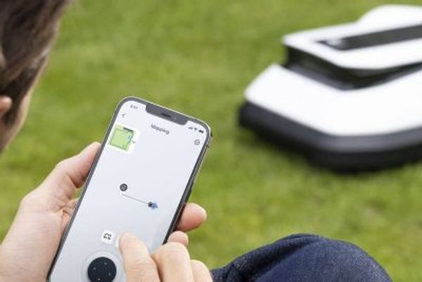 ECOVACS GOAT G1-2000 - mapování zahrady přes mobilní aplikaci