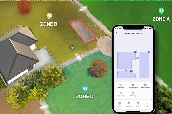 M5 - správa více zón sečení