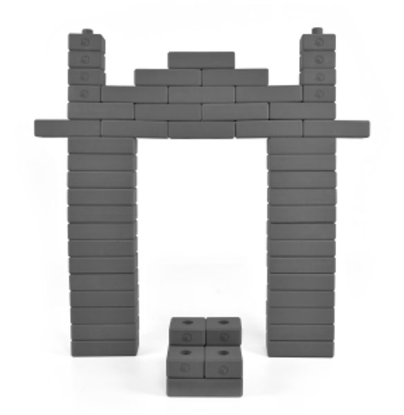 Tehličky Birdito šedivé