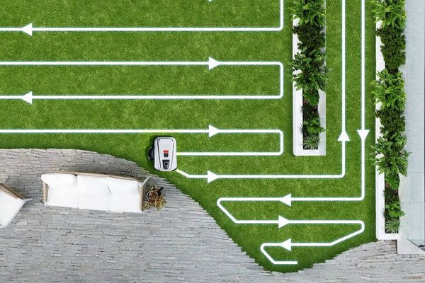 ECOVACS GOAT A3000 LiDAR PRO – plánovanie trasy a vzor kosenia