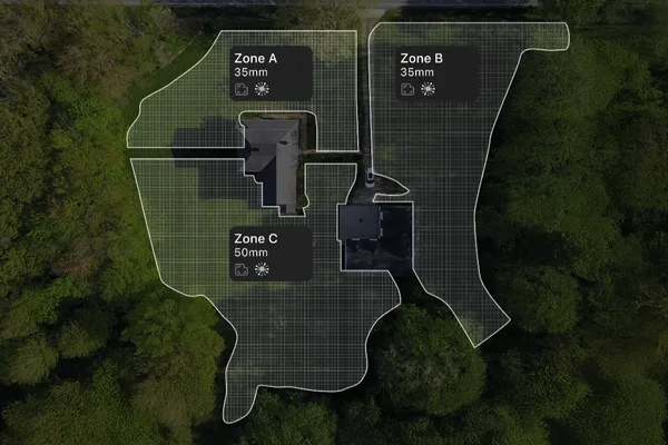 Navimow H230E - Správa viacerých zón