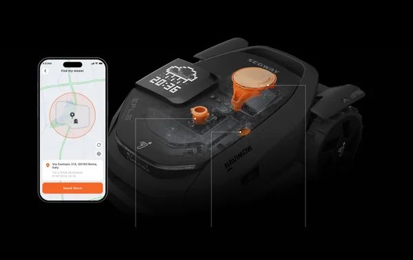 Navimow X3 - zabezpečenie proti krádeži