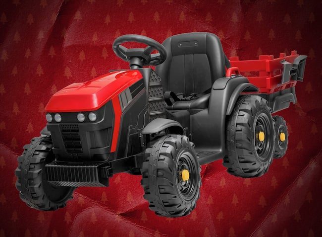 Akumulátorový traktor s valníkem pro děti HECHT 50925 RED