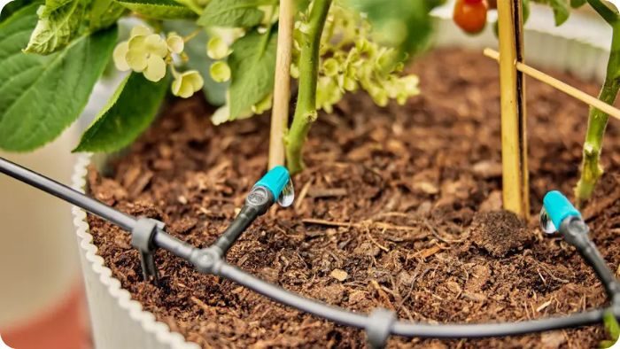 Kapková závlaha rostlin pomocí systému Gardena Micro-Drip