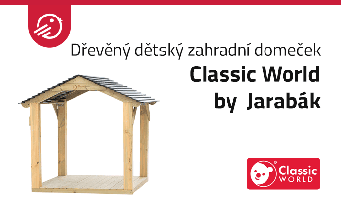 Dřevěný dětský zahradní domeček Classic World by Jarabák