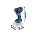 Aku rázový utahovák Bosch PRO GDR 18V-200 06019J2107 - 3