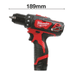Aku vrtací šroubovák Milwaukee M12 BDD-202C 4933441915 - 4