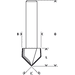 Drážkovací fréza tvaru V Bosch PRO 2608628407 - 3