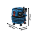 Aku vysavač Bosch GAS 18V-12 MC 06019K2000 - 3