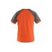 Pánské tričko s krátkým rukávem OLIVER, oranžovo-šedé - 2