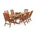 Garland Sven 6+ - sestava nábytku z borovice (6x pol. křeslo Oliver, 1x rozkládací stůl Skeppsvik)