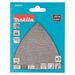 5x Brúsny papier Makita 93x93x93 mm, A180 - 2