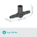 T-kus Gardena pro rozprašovací trysky / koncové kapače 4,6 mm (3/16") 13216-20 - 4