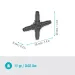 4cestná spojka Gardena Micro-Drip 4,6 mm (3/16") 13214-20 - 4