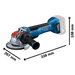 Aku úhlová bruska Bosch GWX 18V-10P 06019J4200 - 2