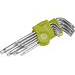 EXTOL CRAFT 66011 - L-klíče TORX, sada 9ks, T 10-50mm, vrtané