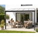 Hliníková pergola LANITPLAST WALL 33 antracit + opál PC LG2118 - 2
