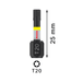 Skrutkovací bit Bosch PRO Impact Control 25 mm T20 2 ks 2608522474 - 3