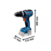 Aku příklepová vrtačka Bosch GSB 18V-65 06019N3306 - 3