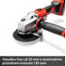 Aku úhlová bruska Einhell AXXIO 4431140 - 4