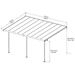 Hliníková pergola Palram Sierra 5400 antracit 3 x 5,46 - 3