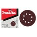 10x Brusný papír Makita 125 mm, K120 P-43577