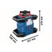 Aku rotační laserový měřič Bosch GRL 600 CHV 0601061F00 - 3
