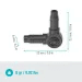 L-kus Gardena Micro-Drip 4,6 mm (3/16") 13212-20 - 4