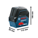 Čárový laserový měřič Bosch GCL 2-50 0601066F01 - 3