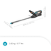 Aku nůžky na živý plot Gardena EasyCut 45/18V P4A set 14734-20 - 3