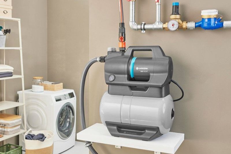 domácí vodárna napojená na rozvod vody pro automatické zásobování domácnosti vodou