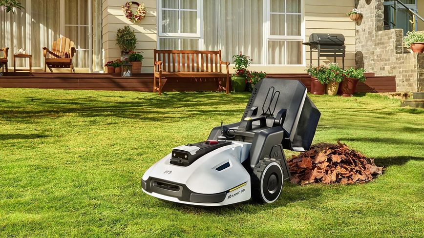 YUKA 2000 - robotická sekačka s košem a sběrem trávy a listí