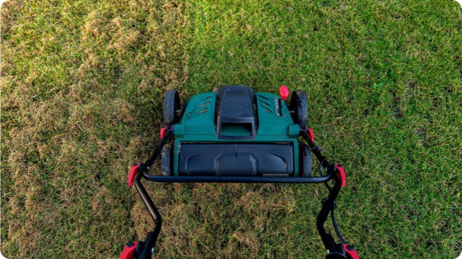 Provzdušnění trávníku vertikutátorem