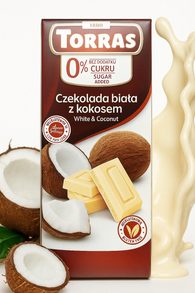 LowCarb bíla čokoláda s kokosem