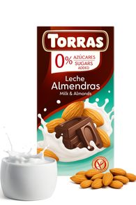 LowCarb mléčná čokoláda s mandlemi