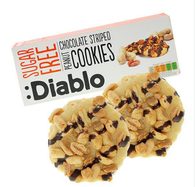 LowCarb cookies s arašídy a čokoládovou polevou