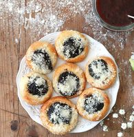 LowCarb koláče s drobenkou a povidly - 4ks